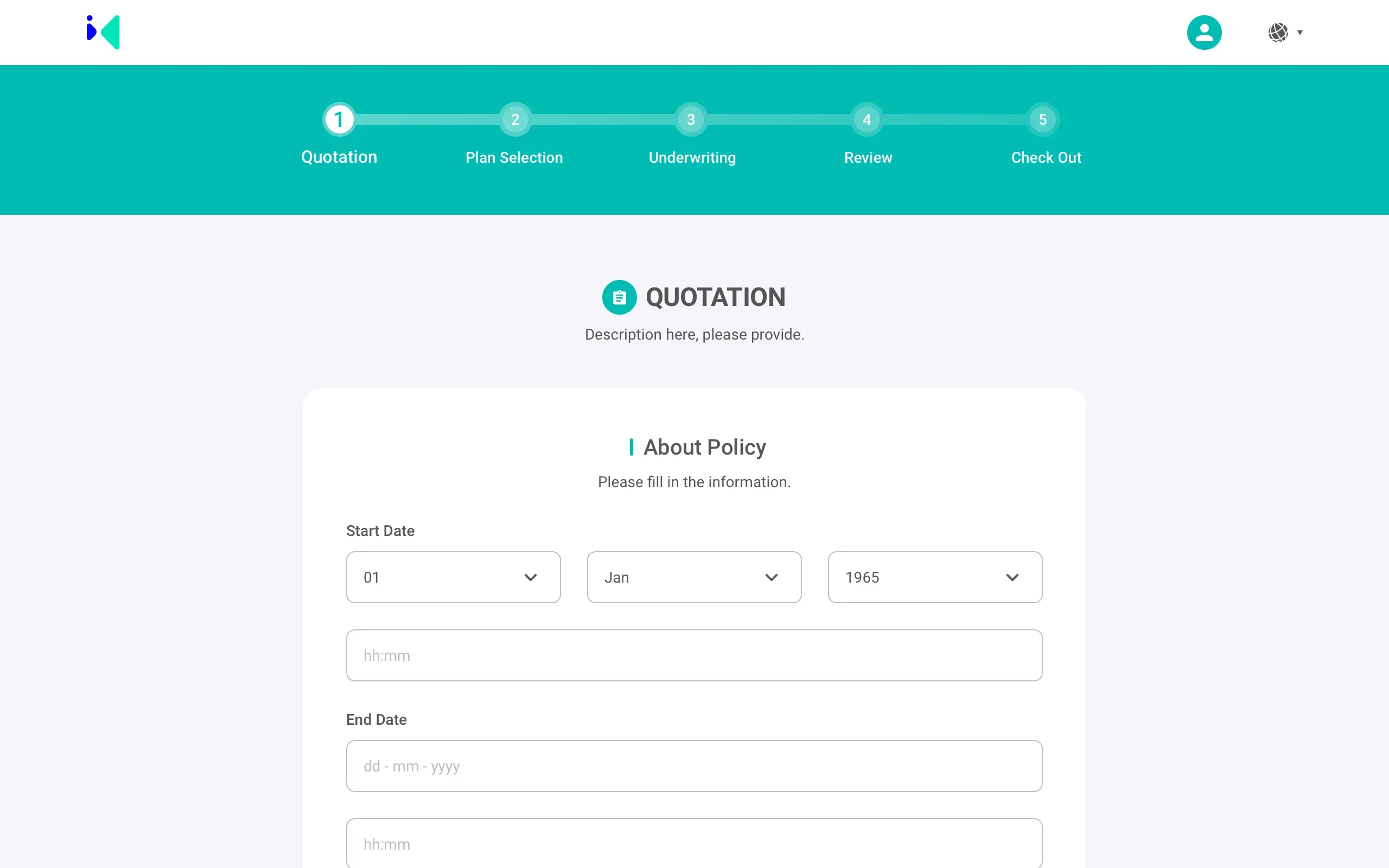 Quotation upload