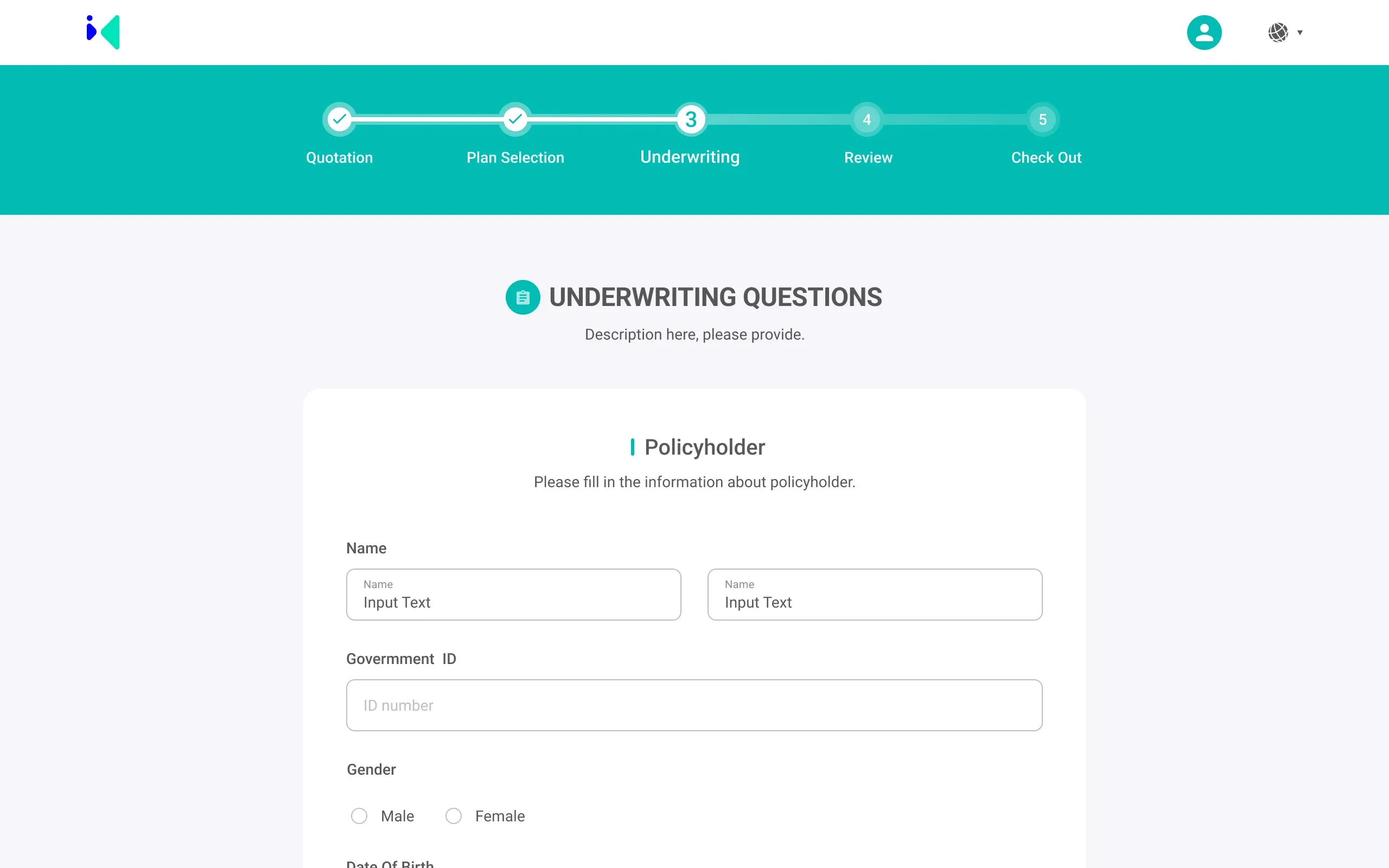 Underwriting — legal heir