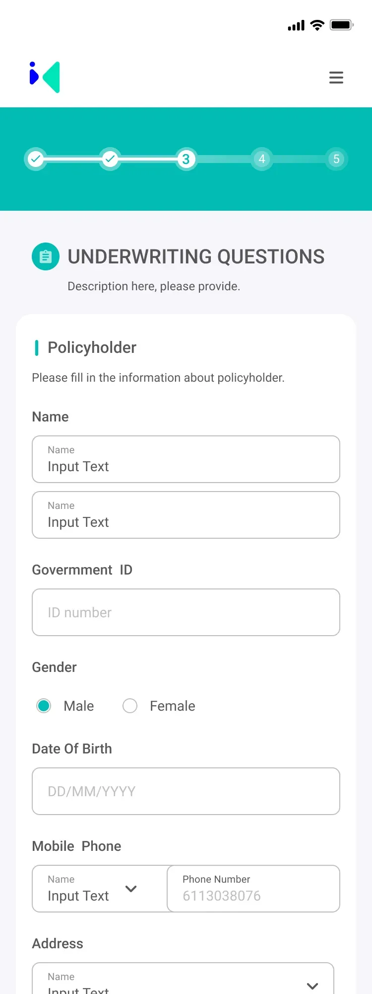 Underwriting — mobile