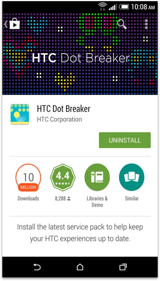 Play store screen