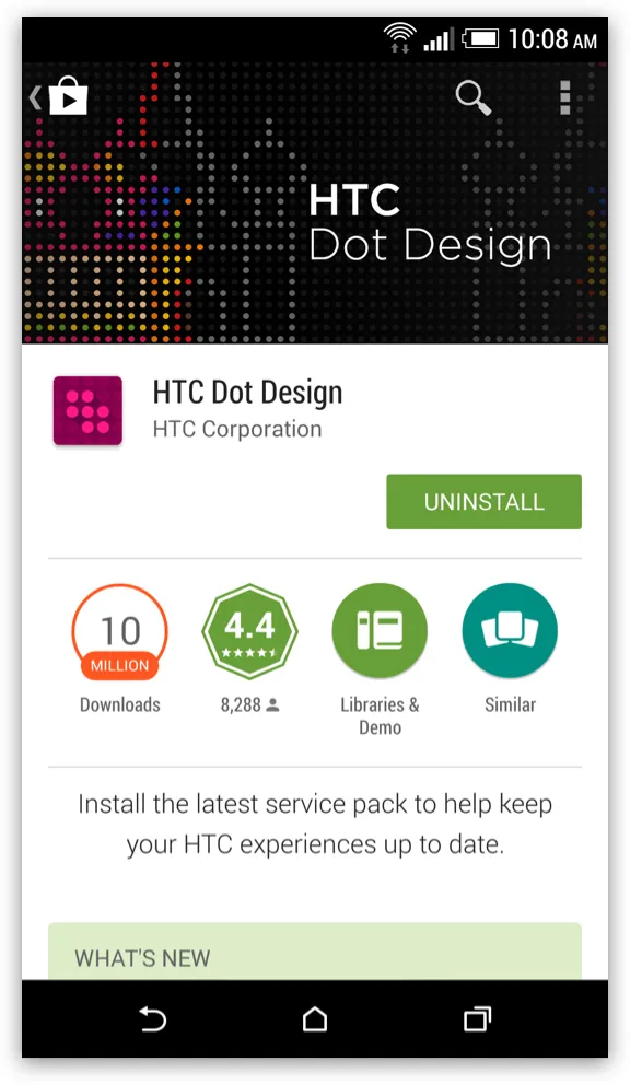 Play store screen