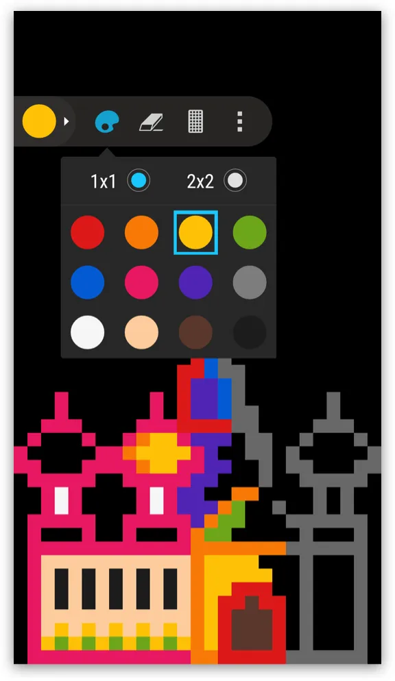 Editing screen