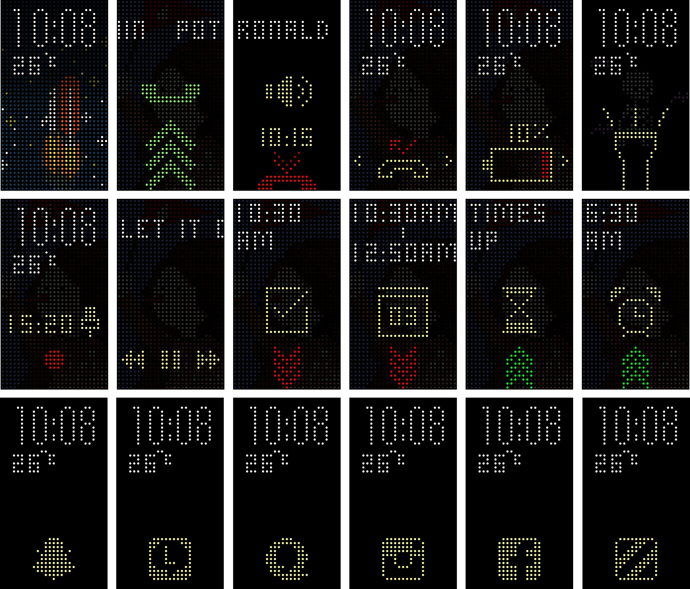 Cover UI — clock, weather, notifications