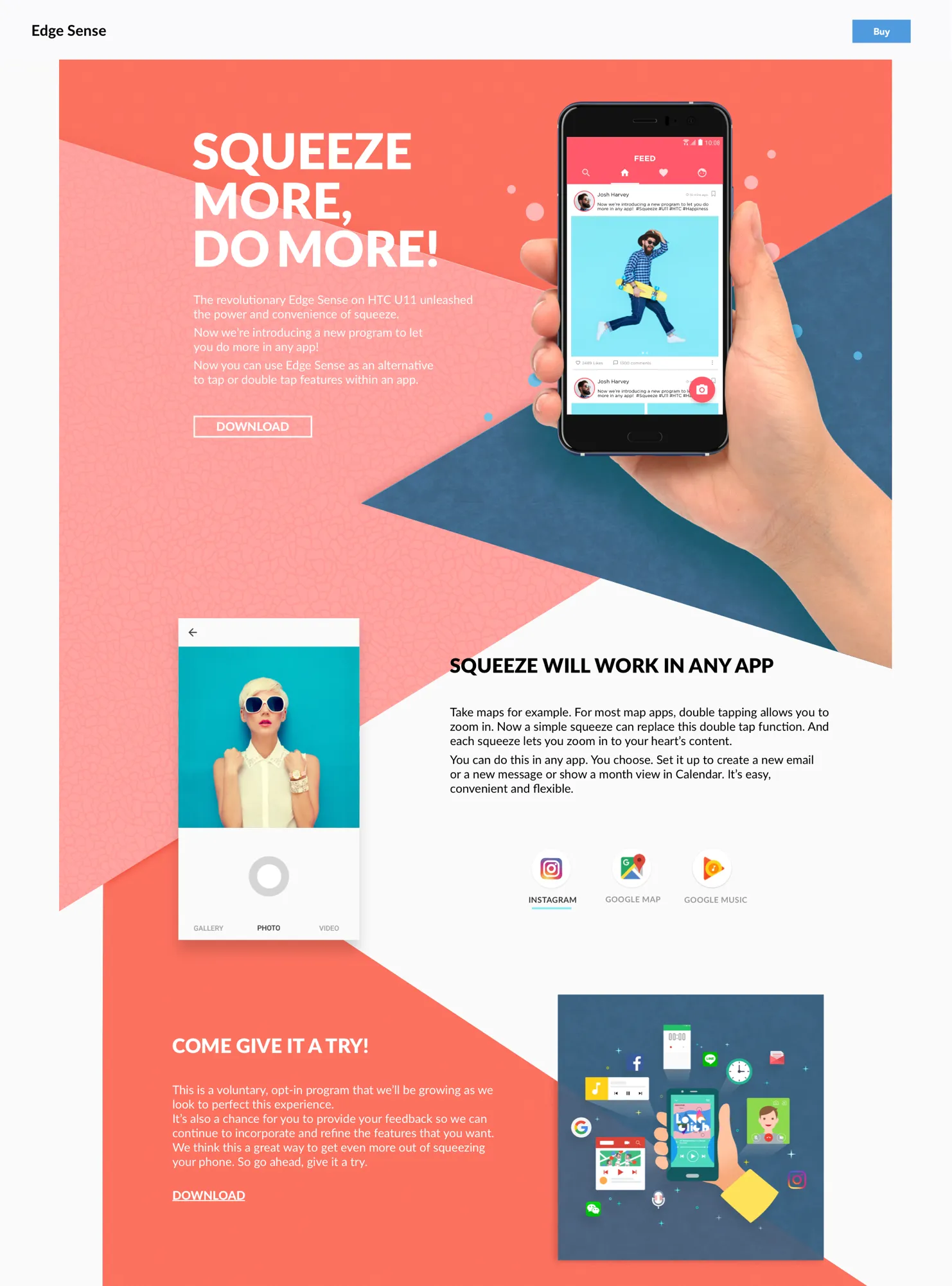 Edge Sense site — desktop